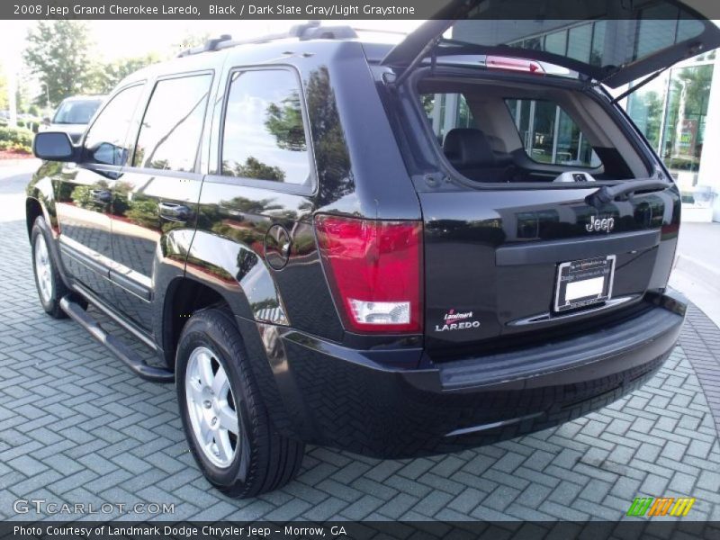Black / Dark Slate Gray/Light Graystone 2008 Jeep Grand Cherokee Laredo