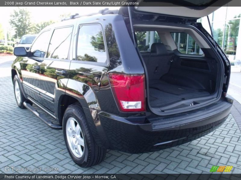 Black / Dark Slate Gray/Light Graystone 2008 Jeep Grand Cherokee Laredo