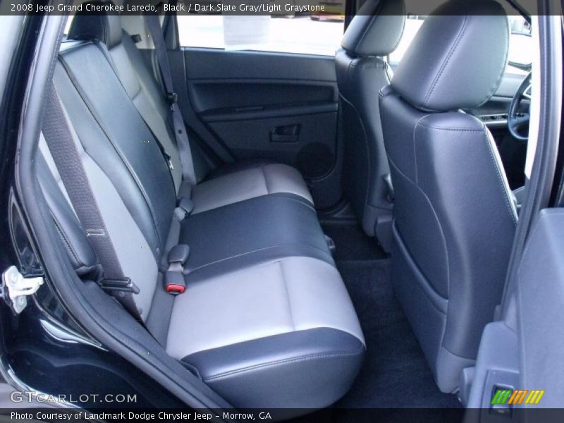 Black / Dark Slate Gray/Light Graystone 2008 Jeep Grand Cherokee Laredo