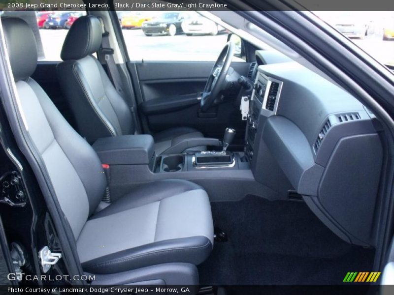 Black / Dark Slate Gray/Light Graystone 2008 Jeep Grand Cherokee Laredo