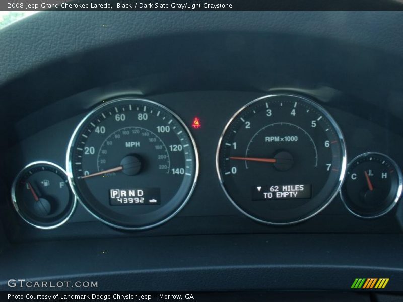 Black / Dark Slate Gray/Light Graystone 2008 Jeep Grand Cherokee Laredo
