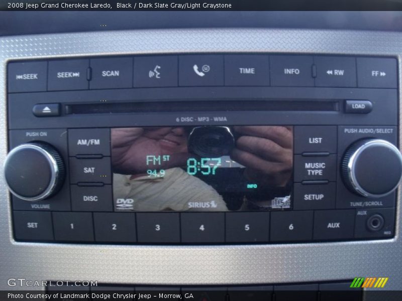 Black / Dark Slate Gray/Light Graystone 2008 Jeep Grand Cherokee Laredo