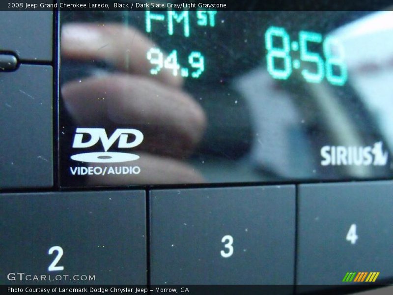 Black / Dark Slate Gray/Light Graystone 2008 Jeep Grand Cherokee Laredo