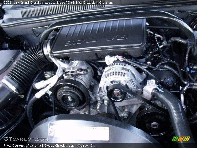 Black / Dark Slate Gray/Light Graystone 2008 Jeep Grand Cherokee Laredo