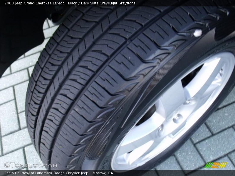 Black / Dark Slate Gray/Light Graystone 2008 Jeep Grand Cherokee Laredo