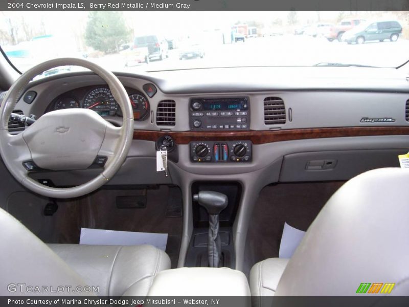 Berry Red Metallic / Medium Gray 2004 Chevrolet Impala LS
