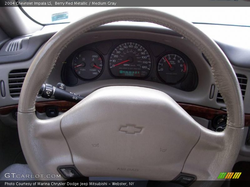 Berry Red Metallic / Medium Gray 2004 Chevrolet Impala LS