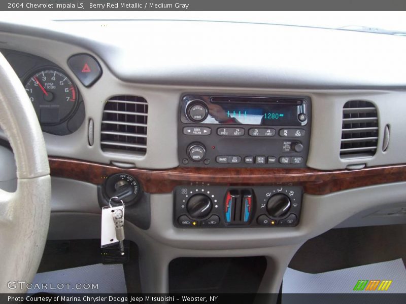 Berry Red Metallic / Medium Gray 2004 Chevrolet Impala LS