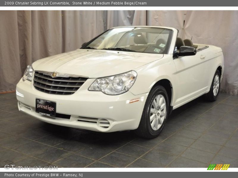 Stone White / Medium Pebble Beige/Cream 2009 Chrysler Sebring LX Convertible