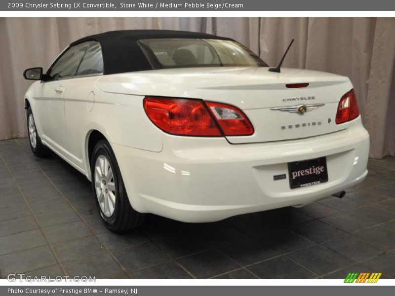 Stone White / Medium Pebble Beige/Cream 2009 Chrysler Sebring LX Convertible