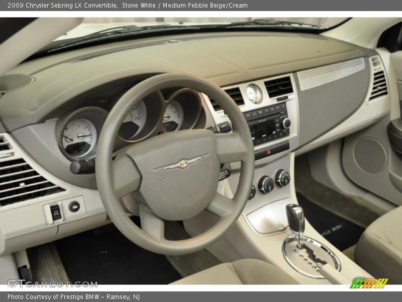 Stone White / Medium Pebble Beige/Cream 2009 Chrysler Sebring LX Convertible