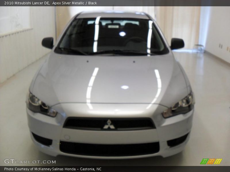 Apex Silver Metallic / Black 2010 Mitsubishi Lancer DE