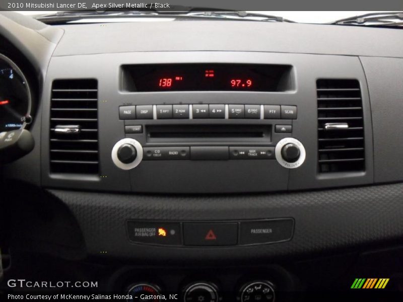 Apex Silver Metallic / Black 2010 Mitsubishi Lancer DE