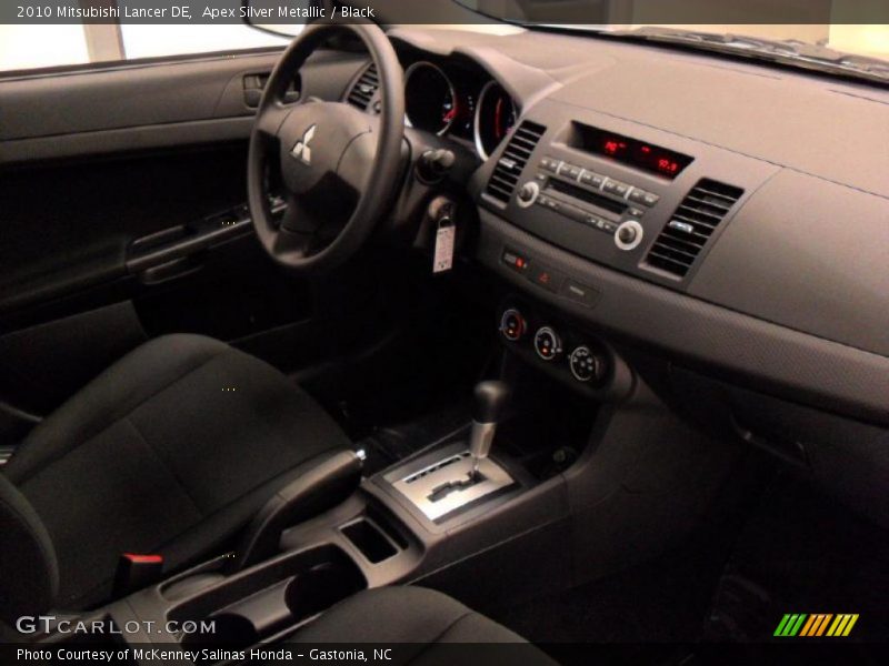 Apex Silver Metallic / Black 2010 Mitsubishi Lancer DE