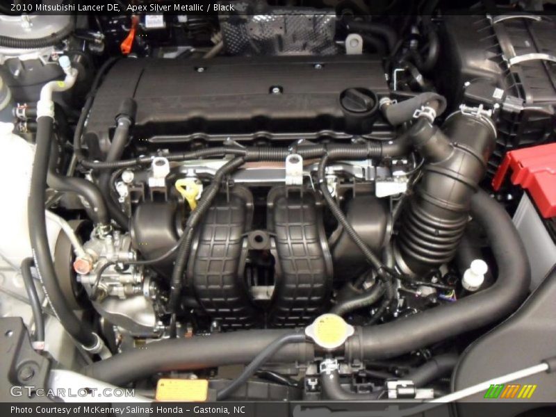 Apex Silver Metallic / Black 2010 Mitsubishi Lancer DE