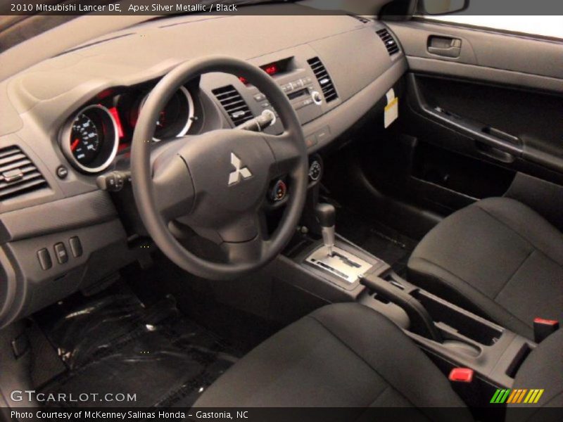 Apex Silver Metallic / Black 2010 Mitsubishi Lancer DE