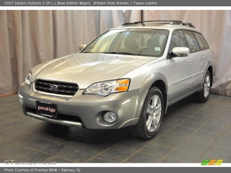 Brilliant Silver Metallic / Taupe Leather 2007 Subaru Outback 3.0R L.L.Bean Edition Wagon