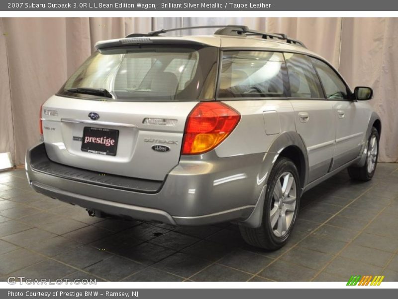 Brilliant Silver Metallic / Taupe Leather 2007 Subaru Outback 3.0R L.L.Bean Edition Wagon