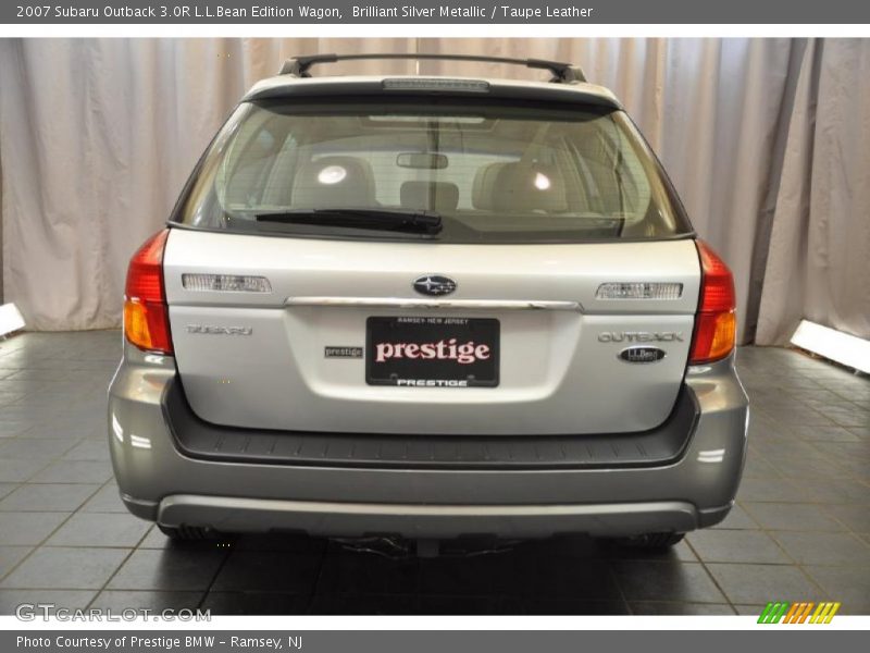 Brilliant Silver Metallic / Taupe Leather 2007 Subaru Outback 3.0R L.L.Bean Edition Wagon