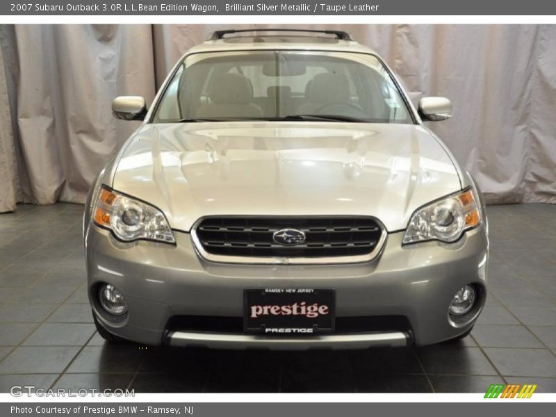 Brilliant Silver Metallic / Taupe Leather 2007 Subaru Outback 3.0R L.L.Bean Edition Wagon