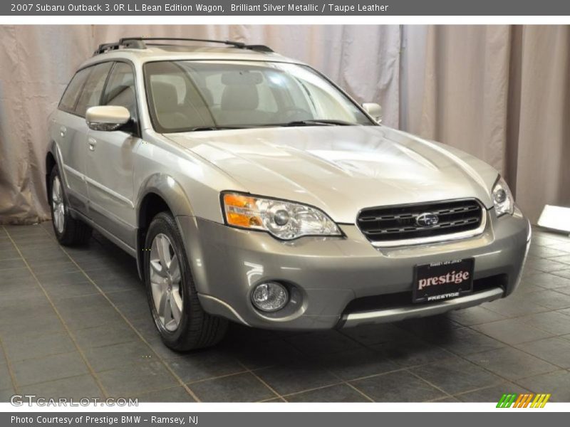 Brilliant Silver Metallic / Taupe Leather 2007 Subaru Outback 3.0R L.L.Bean Edition Wagon