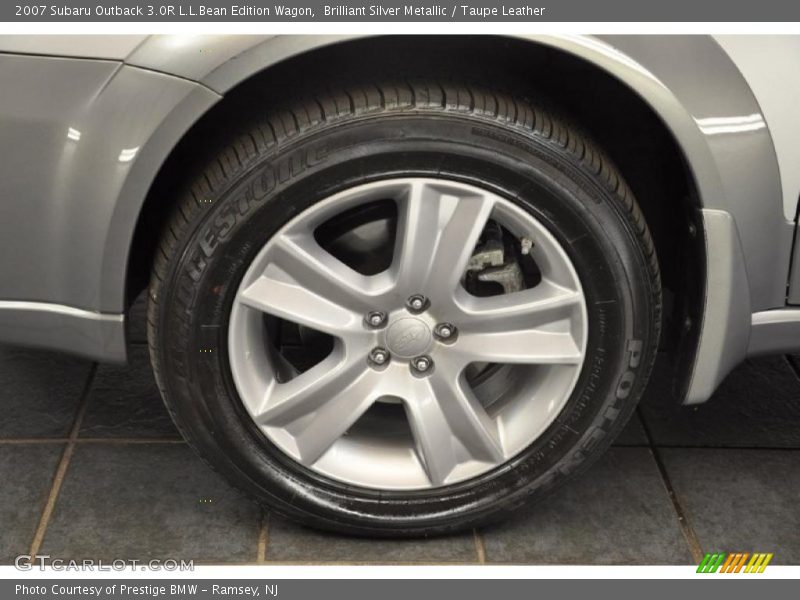 Brilliant Silver Metallic / Taupe Leather 2007 Subaru Outback 3.0R L.L.Bean Edition Wagon