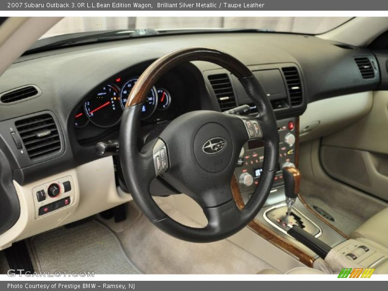 Brilliant Silver Metallic / Taupe Leather 2007 Subaru Outback 3.0R L.L.Bean Edition Wagon