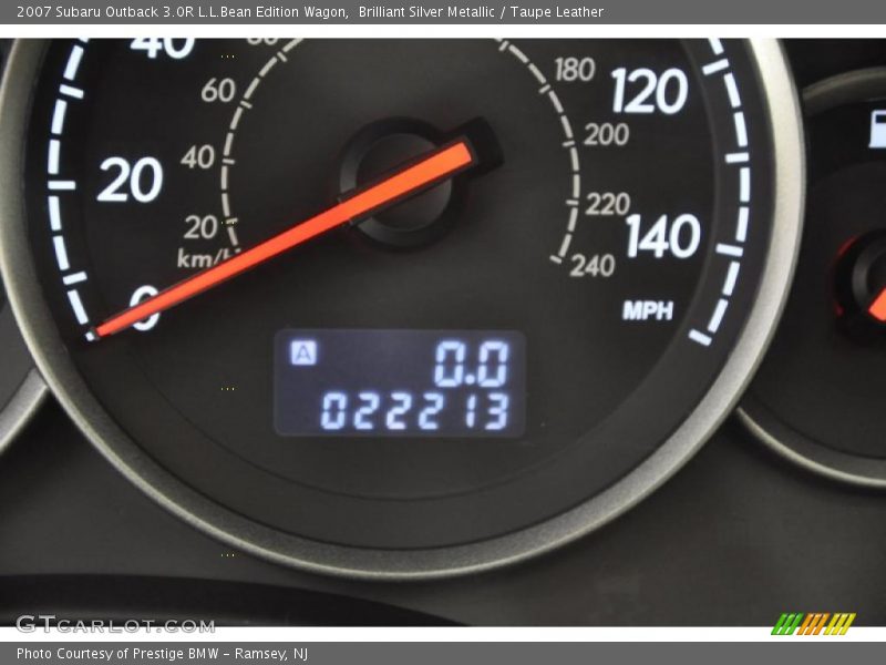 Brilliant Silver Metallic / Taupe Leather 2007 Subaru Outback 3.0R L.L.Bean Edition Wagon