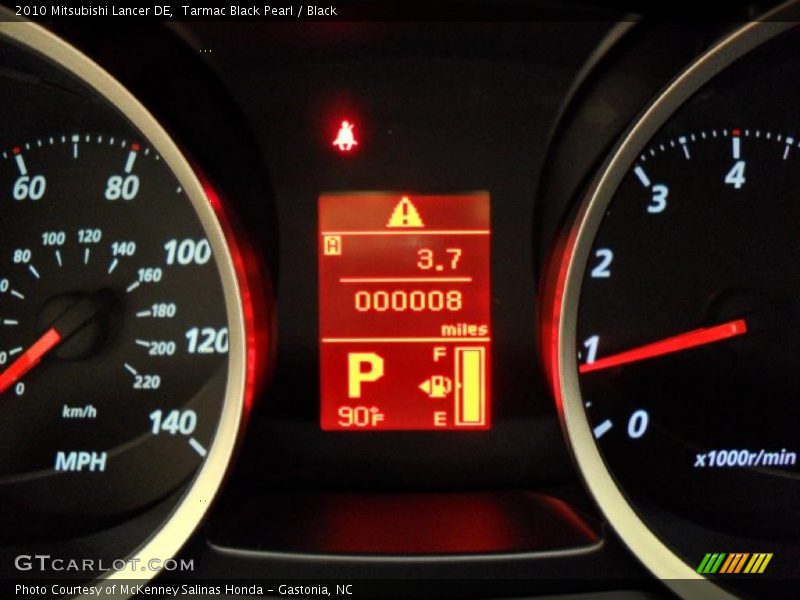 Tarmac Black Pearl / Black 2010 Mitsubishi Lancer DE