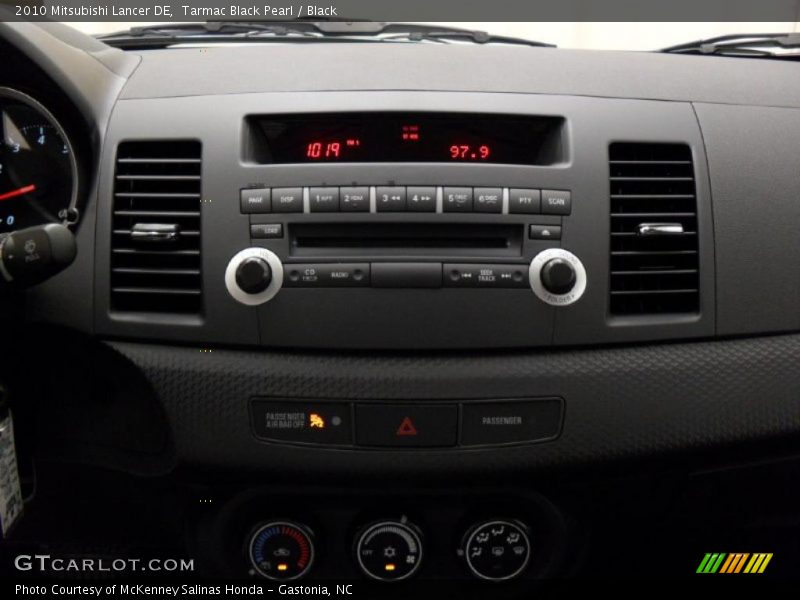 Tarmac Black Pearl / Black 2010 Mitsubishi Lancer DE