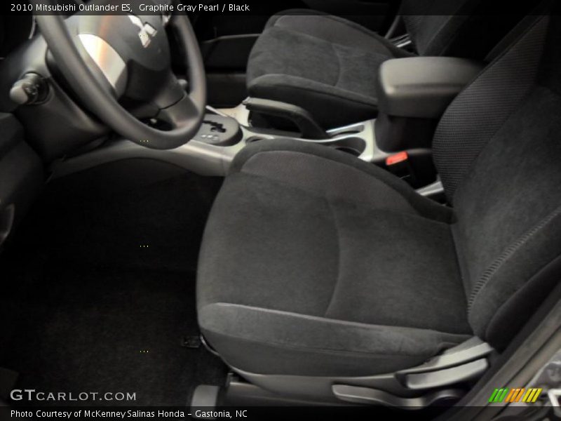 Graphite Gray Pearl / Black 2010 Mitsubishi Outlander ES