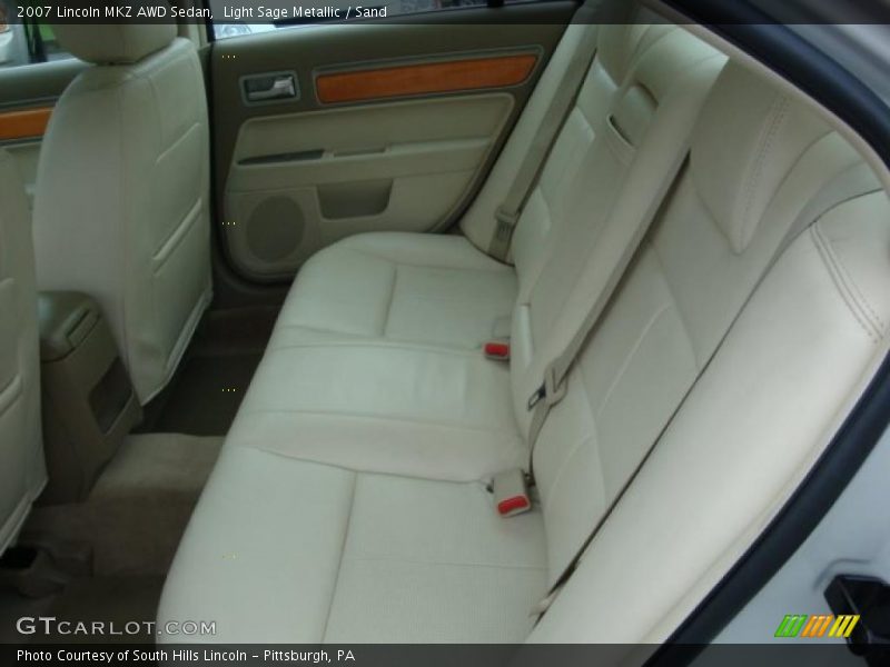 Light Sage Metallic / Sand 2007 Lincoln MKZ AWD Sedan
