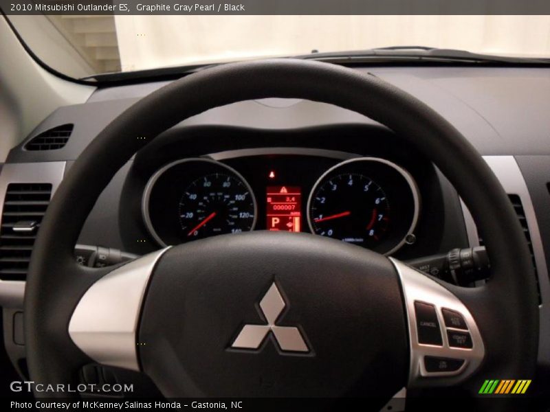 Graphite Gray Pearl / Black 2010 Mitsubishi Outlander ES