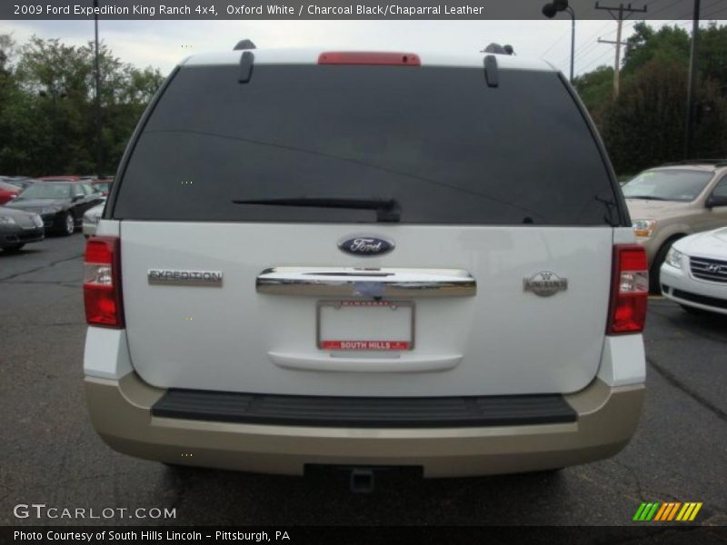 Oxford White / Charcoal Black/Chaparral Leather 2009 Ford Expedition King Ranch 4x4