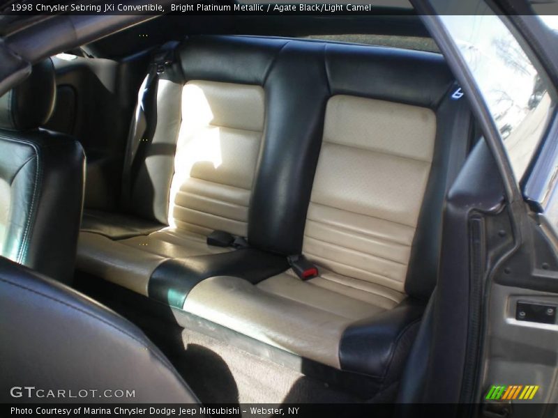 Bright Platinum Metallic / Agate Black/Light Camel 1998 Chrysler Sebring JXi Convertible