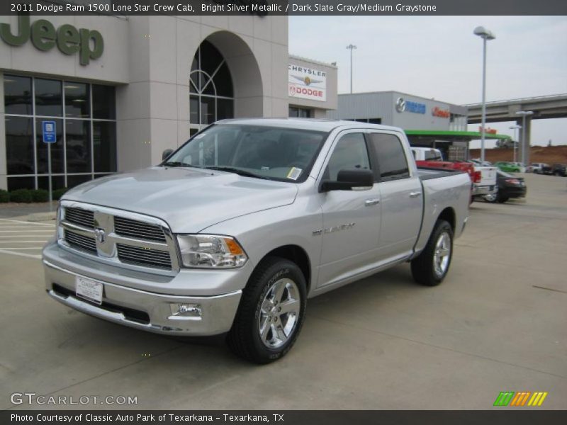 Bright Silver Metallic / Dark Slate Gray/Medium Graystone 2011 Dodge Ram 1500 Lone Star Crew Cab