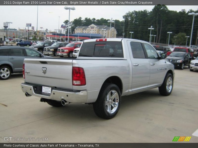 Bright Silver Metallic / Dark Slate Gray/Medium Graystone 2011 Dodge Ram 1500 Lone Star Crew Cab
