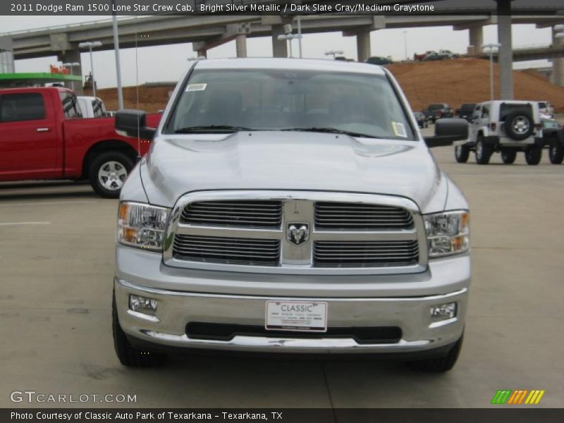 Bright Silver Metallic / Dark Slate Gray/Medium Graystone 2011 Dodge Ram 1500 Lone Star Crew Cab