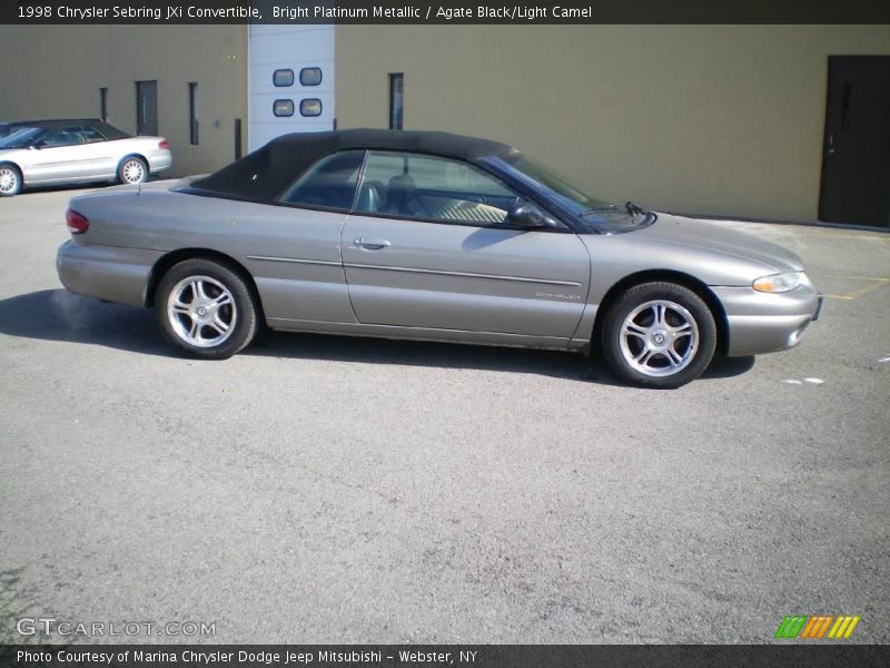 Bright Platinum Metallic / Agate Black/Light Camel 1998 Chrysler Sebring JXi Convertible