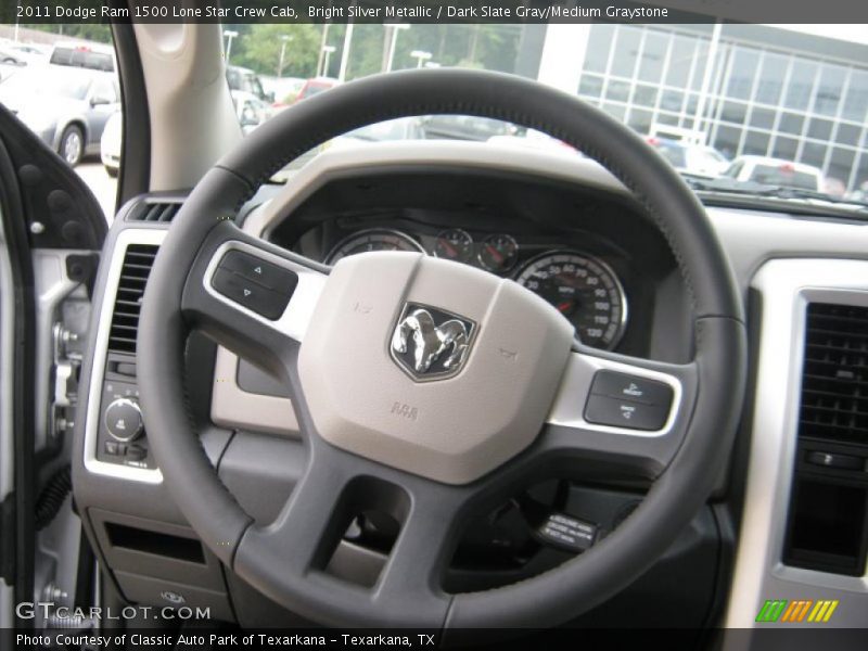 Bright Silver Metallic / Dark Slate Gray/Medium Graystone 2011 Dodge Ram 1500 Lone Star Crew Cab