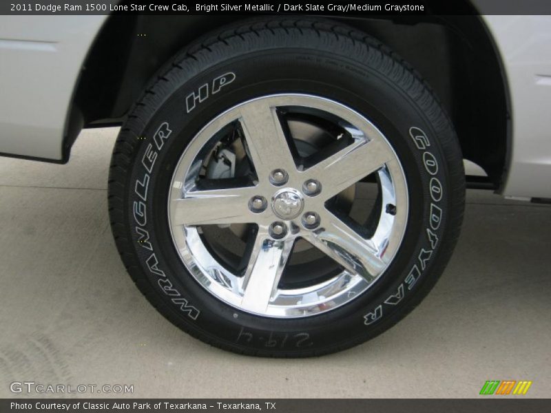 Bright Silver Metallic / Dark Slate Gray/Medium Graystone 2011 Dodge Ram 1500 Lone Star Crew Cab