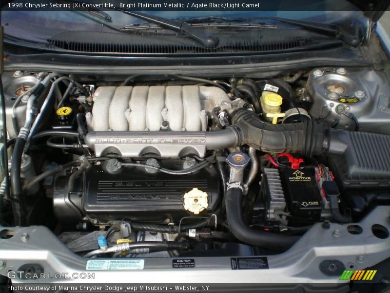 Bright Platinum Metallic / Agate Black/Light Camel 1998 Chrysler Sebring JXi Convertible