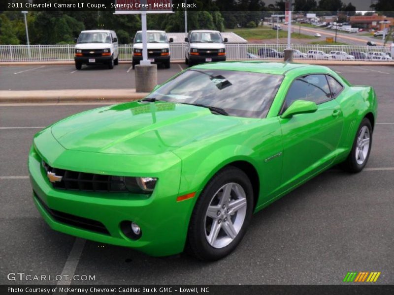 Synergy Green Metallic / Black 2011 Chevrolet Camaro LT Coupe