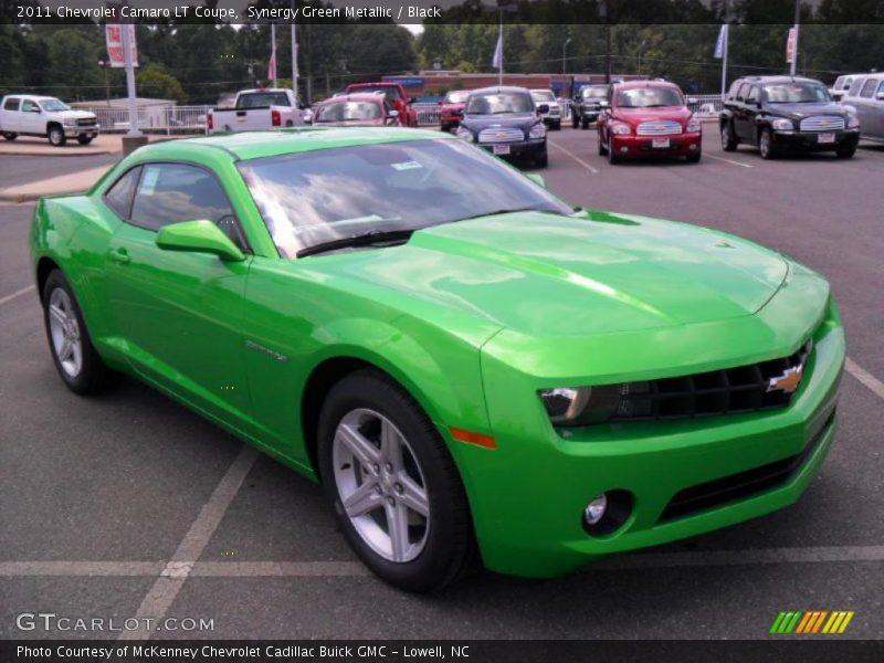 Synergy Green Metallic / Black 2011 Chevrolet Camaro LT Coupe