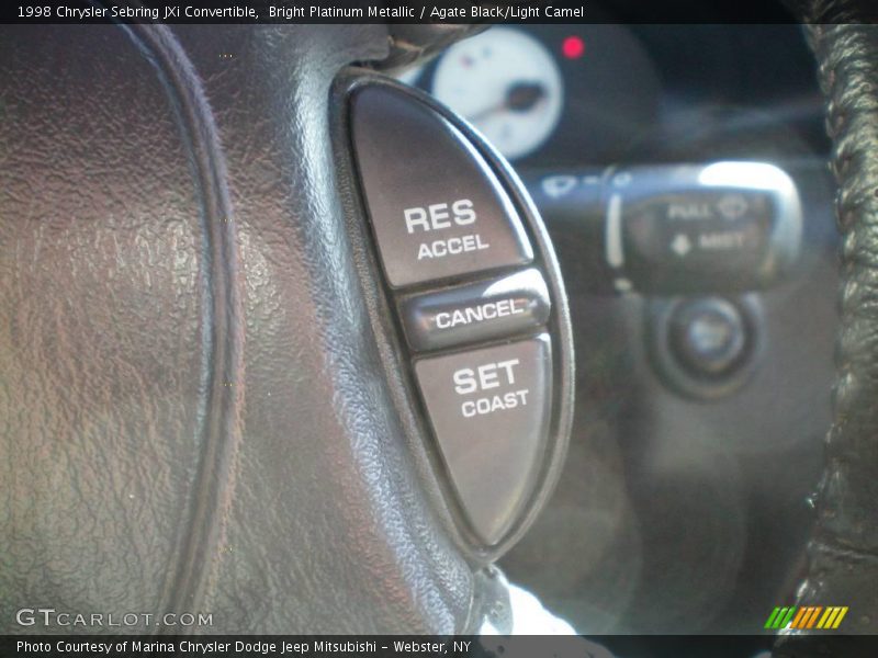Bright Platinum Metallic / Agate Black/Light Camel 1998 Chrysler Sebring JXi Convertible