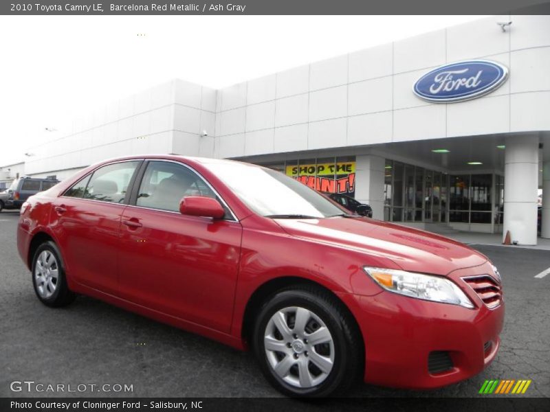 Barcelona Red Metallic / Ash Gray 2010 Toyota Camry LE