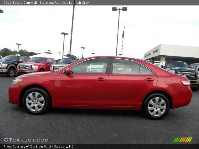 Barcelona Red Metallic / Ash Gray 2010 Toyota Camry LE