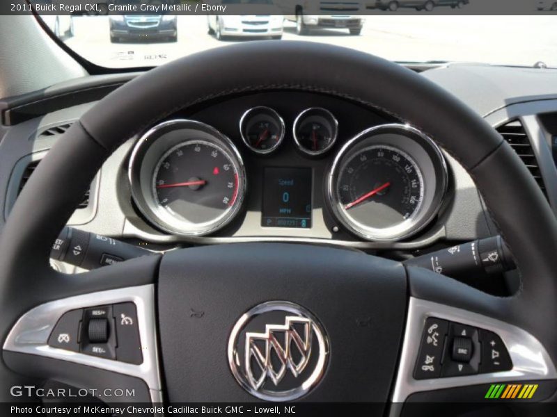 Granite Gray Metallic / Ebony 2011 Buick Regal CXL