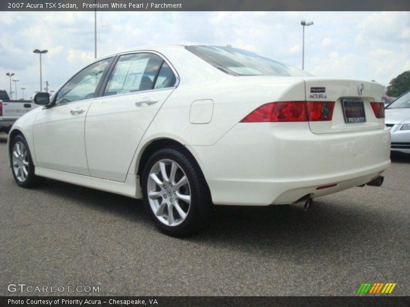 Premium White Pearl / Parchment 2007 Acura TSX Sedan