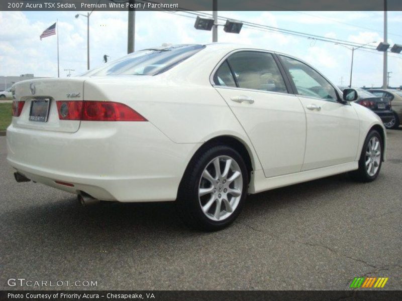 Premium White Pearl / Parchment 2007 Acura TSX Sedan